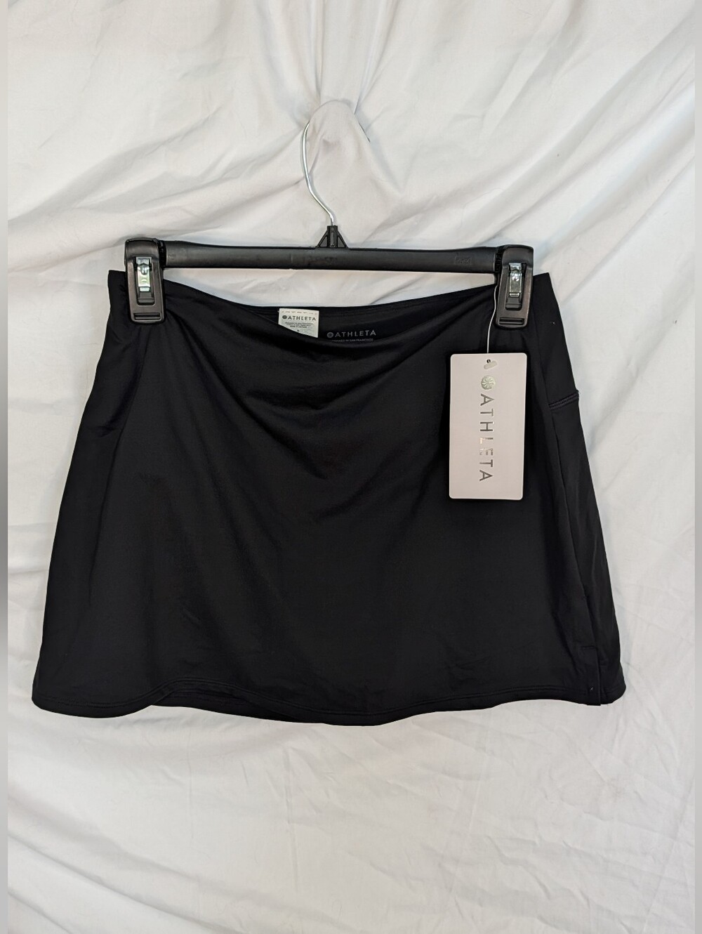 Athleta Black Active Mini Skort Bikini Bottom